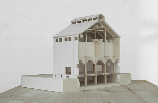 Silo Erlenmatt avant rénovation, Harry Gugger Studio, Bâle, 2016, 1/100e